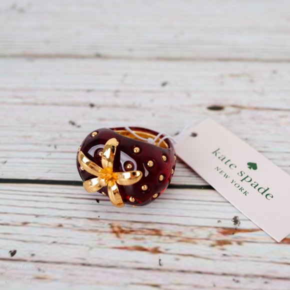 kate spade Jewelry - NWT Kate Spade Strawberry Ring Size 7